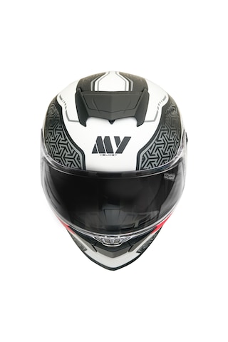 My Helmets Mks001-wrb Yarış Spoiler Güneş Vizörlü Şeffaf Full Face Motosiklet Kaskı