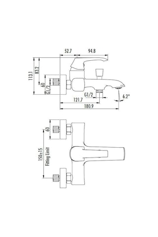 Creavit Ag2500 Avangart Banyo Bataryası Krom