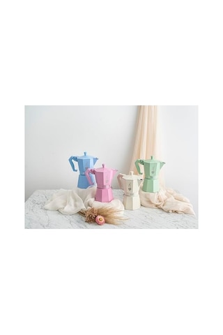 Ocak Üstü Espresso Pişirici, 130ml Kapasite, Pembe Renk