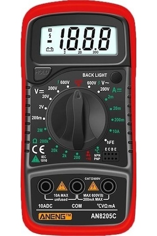Aneng An8205c Dijital Multimetre - Profesyonel Ölçüm Cihazı