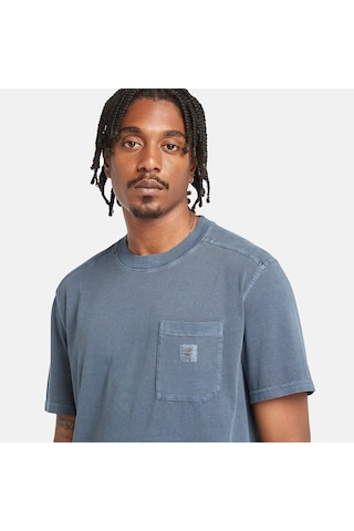 Timberland Merrymack Rıver Garment Dye Chest Pocket Erkek Tişört Tb0a5vdh4331 Safir