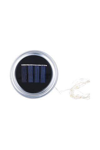 Teltree Güneş Enerjili Bakır Tel Fiş Led Işık Süsü, 1m 10 Led Çok Renkli, Ev Dekorasyonu, Düğün/bayram Işıkları, 1.2v 1.2w, Şişe Hariç Diğer