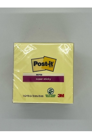 3m Post-it Super Sticky Sarı 90 Yaprak 76mm 76mm