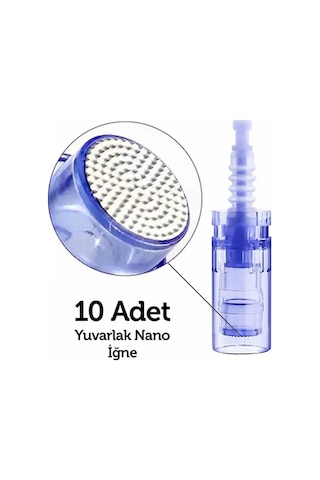 Dr. Pen Dermapen Nano Yuvarlak İğne Soket Girişli Tüm Cihazlara Uyumlu 10'lu