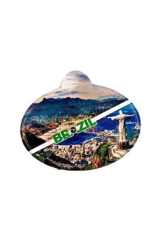 Brezilya Rio De Janeiro Temalı Oval Magnet