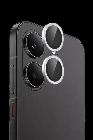 Xiaomi Poco X8 Pro Uyumlu Raze Metal Kamera Lens - Gümüş Renkli