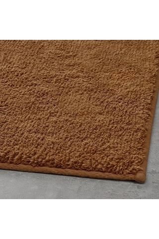 Banyo Paspası Taba Renk 50x80 cm MeridyenDukkan Pamuk-Kaymaz Taba Kahverengi