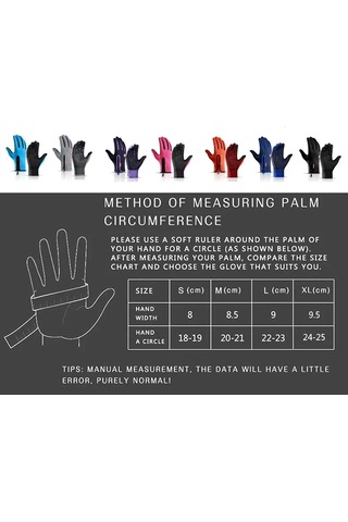 Erkekler Ve Kadınlar İçin Dokunmatik Ekranlı Kış Bisiklet Eldivenleri, Sıcak, Rüzgar Geçirmez, Mor/s Eldivenler