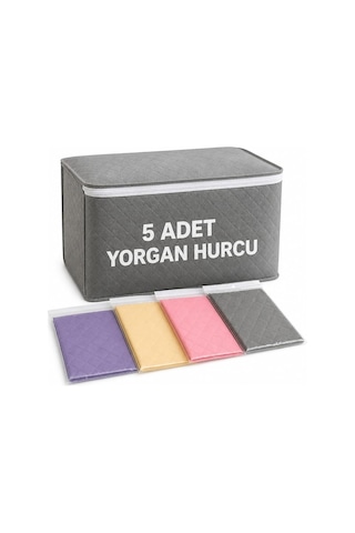 Nistabolje 5 Adet Hurç Yorgan Hurcu 100x50x40 Cm Büyük Boy Genel