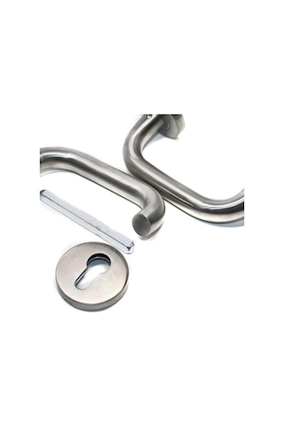 Ayrex Arpat 304 Paslanmaz Çelik Baston Rozetli Kapı Kolu, Inox, Yale Uyumlu Genel