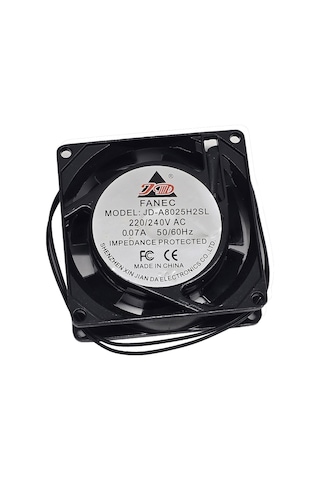 220v Ac 0.07a Soğutucu Fan 8x8x2.5 Cm 80mm Metal Panel Sanayi Tip Makine Elektrik Panosu Uyumlu Fan