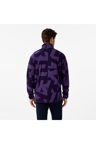 Adidas Terrex Multi Printed Full Zip Fleece Erkek Mor Yürüyüş Polar Jm0135
