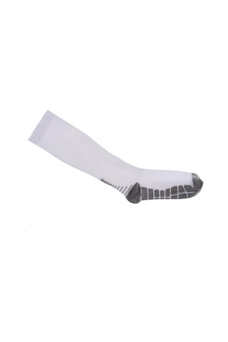 Homyl Kadın Erkek Spor Futbol Uzun Hokey Diz Yüksekliği Çorap Beyaz