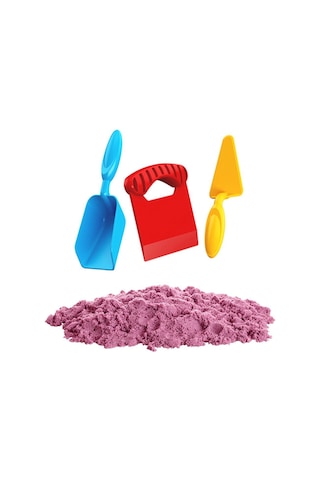 03693 Aksesuarlı Pembe Kinetik Oyun Kumu 1000 Gr