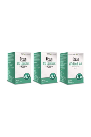 Ocean Alfa Lipoik Asit 200 Mg 30 Tablet 3 Adet