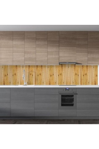 Tezgah Arası Folyo Kaplama Folyosu Bej Ahşap 60x200 Cm Diğer