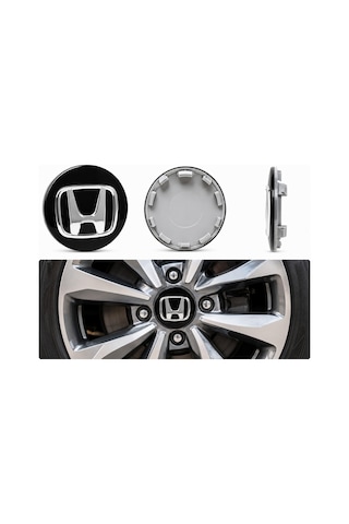 Honda Civic / Jant Göbeği Göbek Kapağı 4 Adet Jant Orta Kapak
