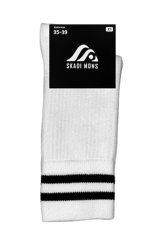 Skadi Mons Tennis 2 Pack Unisex Beyaz Çorap 1605030423-100 Beyaz