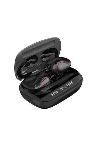 T20 Tws Bluetooth 5.0 Dokunmatik Kablosuz Bluetooth Kulaklık, Üç Led Ekran Ve Şarj Kutusu, Destek Çağrısı Ve Sesli Asistan Siyah