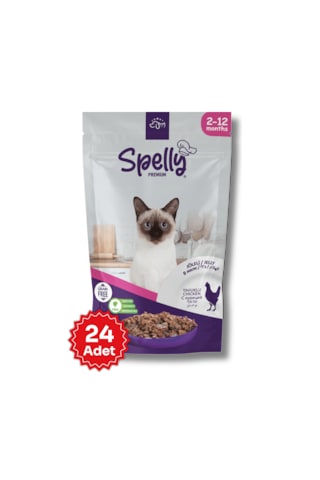 Spelly Premium Tavuklu Yavru Kedi Konservesi 24 x 85 G