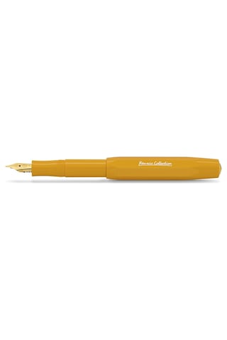 Kaweco Collectıon Dolma Kalem Honey I Premium Dolma Kalem, Çelik Uçlu Sarı Mürekkep Kartuşları İçin I Özel Kalem 13 Cm I Uç: F İnce 165-Koyu Yeşil