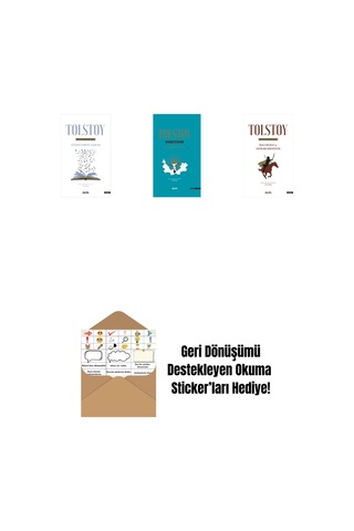 Tolstoy Bütün Eserleri 17 + Tolstoy Bütün Eserleri 18 Ciltli + Tolstoy Bütün Eserleri 14 + Okuma Sticker'ları