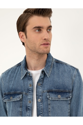 Pierre Cardin Erkek Koyu Mavi Ceket Denim 50288244-vr032 Koyu Mavi