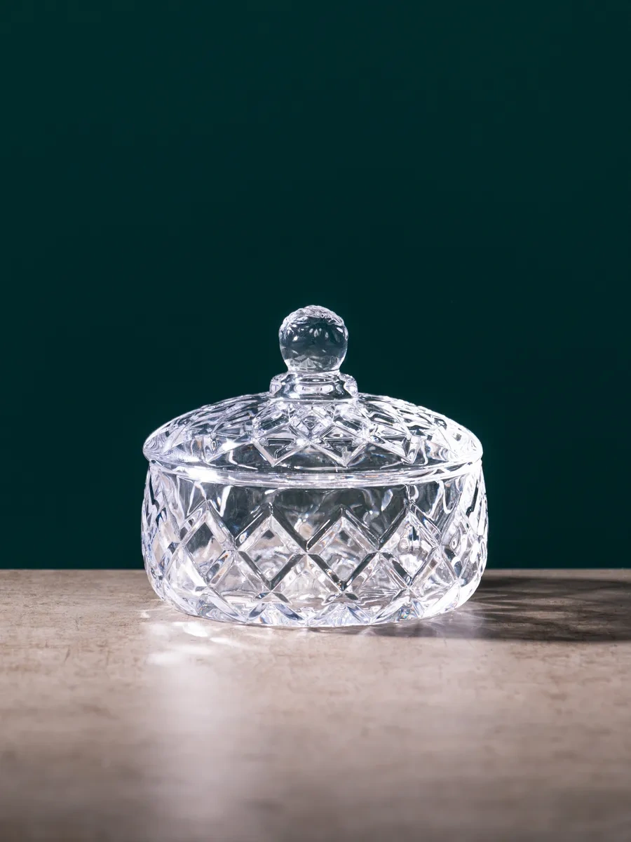 Lefard Gem Şekerlik 320 Ml Kapaklı Cam 205448433 Beyaz