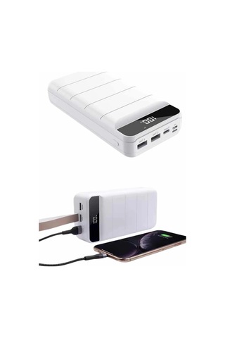 50.000 Mah Powerbank Turbo Hızlı Led Göstergeli Android İos Uyumlu Taşınabilir Askılı Diğer 55876746
