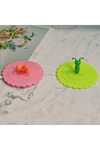 Silikon Bardak Kapağı Karışık