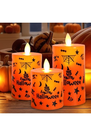 Suntek Led Sütun Mum Tatil Arifesi 3-adet-karışık-boyut