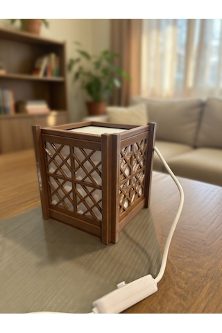 Kumiko Desenli Japon Lantern Lamba - Sıcak Işık Usb Şarjlı Dekoratif Aydınlatma