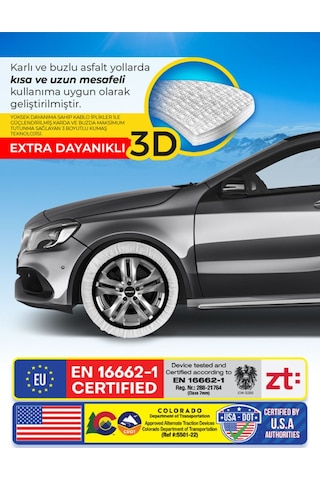 Kar Çorabı Super-x Series 195/80 R14 Lastik Uyumlu-large Universal