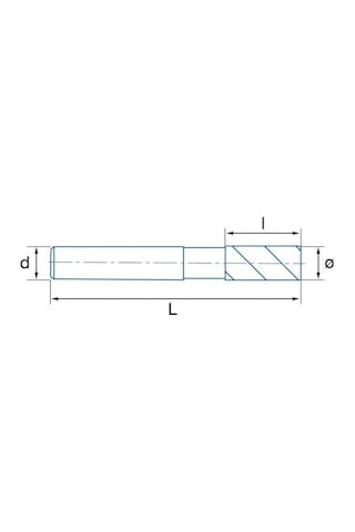 Fett 5,00x8x80mm İzar Hss Ref4414 Tek Ağızlı Alüminyum Freze