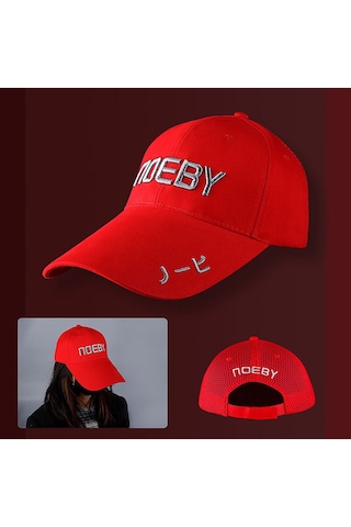 Noeby Tam Şapka Kırmızı Çok Renkli