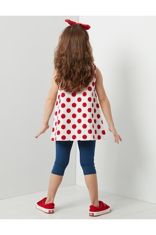 Denokids Puanlı Lily Tunik Takım Çok Renkli