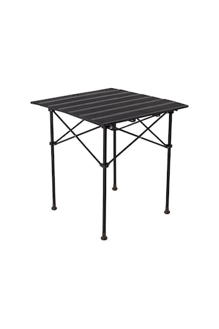 Mynila Esneme Engelleyen Roll Bar Destekli + Taşıma Çantalı Katlanır Kamp ve Piknik Masası - Siyah