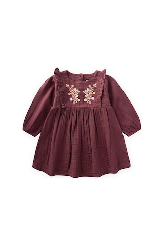 Elbise 1-10 Yaş Mürdüm MÜRDÜM