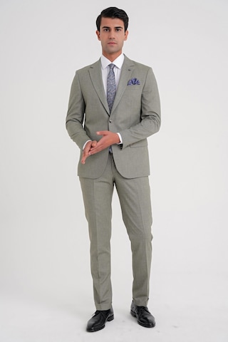 Efor Slim Fit Çift Yırtmaç Esnek Yün Nefti Takım Elbise Tk 918 Nefti