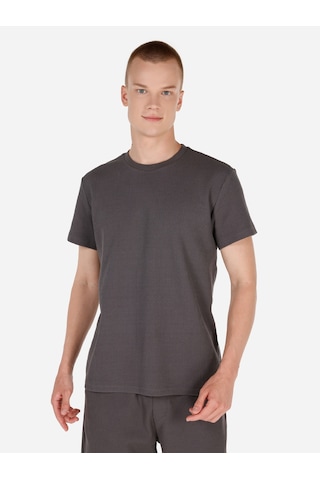 Colin's Colins Cl1072288 Q1.V1 Regular Fit Bisiklet Yaka Kısa Kol Erkek Tişört - Antrasit