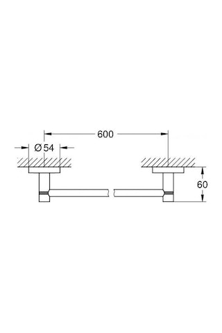 Grohe Essentials Uzun Havluluk Banyo Aksesuarı - 40366001 Krom