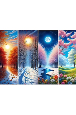 Art Puzzle Mevsim Kapıları 1000 Parça - 41017
