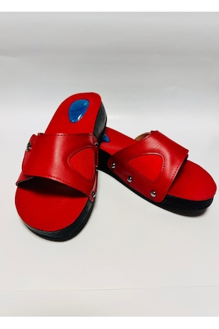 Style Comfort Ortopedik Halluks Valgus Anatomik Taban Kemik Çıkıntısı Ve Topuk Dikeni Terliği Cırtlı Schwjl.03 Kırmızı
