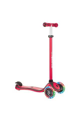 Globber Primo Plus Işıklı Scooter - Kırmızı Kırmızı