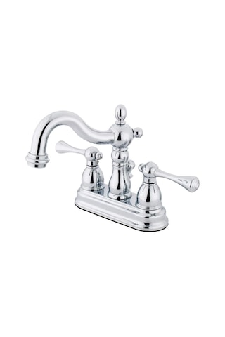 Brass Ks1601bl Heritage Merkez Seti Pirinç Açılır Lavabo Bataryası, Krom