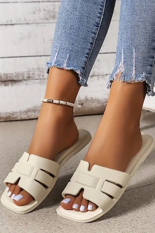 Modafrato Verona Kadın Terlik Plaj Deniz Havuz Terliği Krem