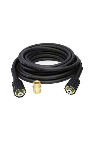 Reedark 10 Metre Yüksek Basınçlı Hortum - 180 Bar Dayanıklı Pvc+lastik M22 Bağlantılı