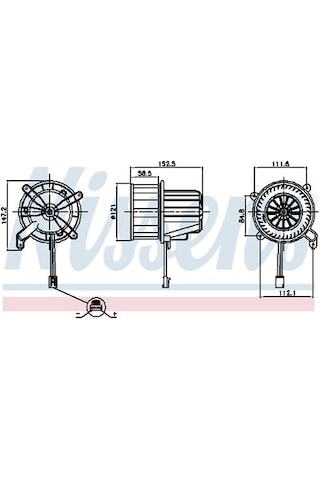 W447 Arka Kalorifer Motoru 0008304901