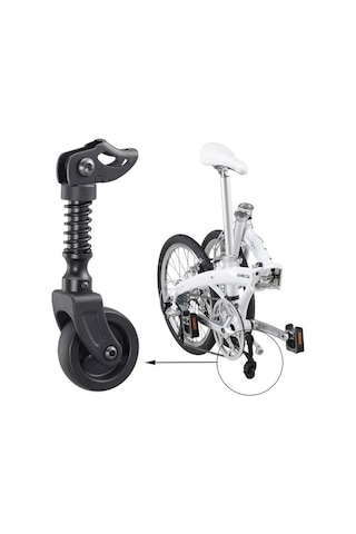 Dahon Park Ayağı Landing Gear Tekerlekli Siyah
