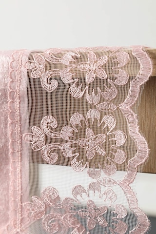 Favora Fatih Güpürlü Kadife Runner Pembe